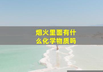 烟火里面有什么化学物质吗