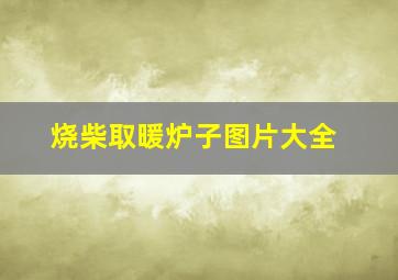 烧柴取暖炉子图片大全