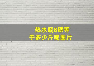 热水瓶8磅等于多少斤呢图片