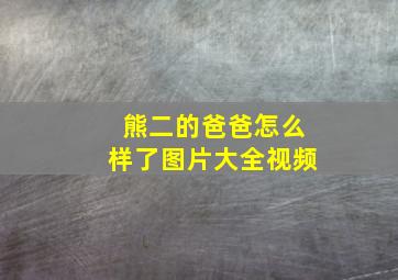 熊二的爸爸怎么样了图片大全视频