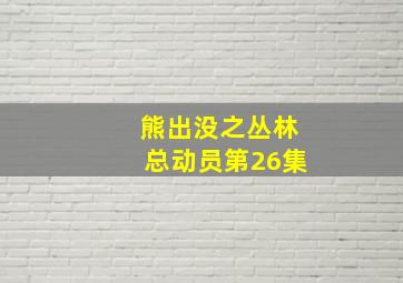 熊出没之丛林总动员第26集