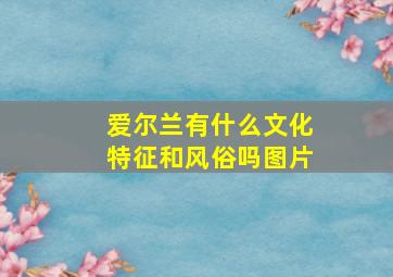 爱尔兰有什么文化特征和风俗吗图片