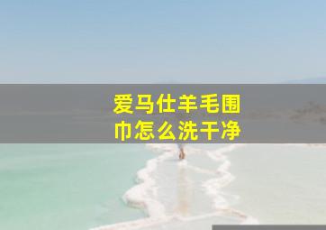 爱马仕羊毛围巾怎么洗干净