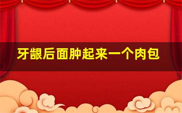 牙龈后面肿起来一个肉包