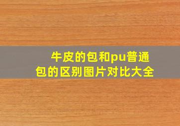 牛皮的包和pu普通包的区别图片对比大全