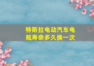 特斯拉电动汽车电瓶寿命多久换一次