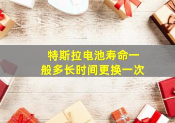 特斯拉电池寿命一般多长时间更换一次