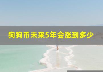 狗狗币未来5年会涨到多少