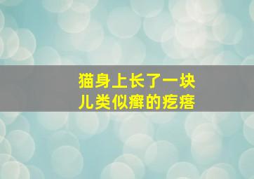 猫身上长了一块儿类似癣的疙瘩