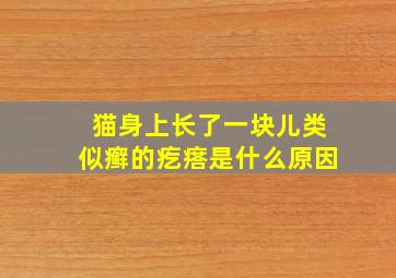 猫身上长了一块儿类似癣的疙瘩是什么原因