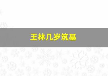 王林几岁筑基