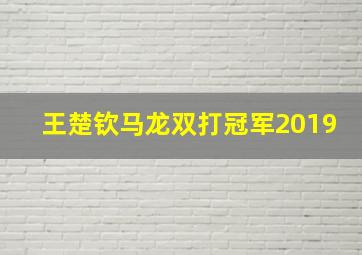 王楚钦马龙双打冠军2019