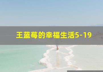 王蓝莓的幸福生活5-19