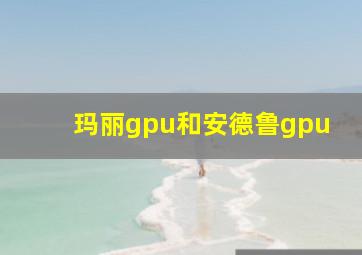 玛丽gpu和安德鲁gpu