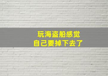 玩海盗船感觉自己要掉下去了