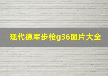 现代德军步枪g36图片大全