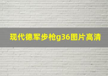 现代德军步枪g36图片高清