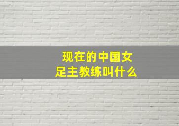 现在的中国女足主教练叫什么