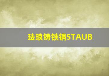 珐琅铸铁锅STAUB