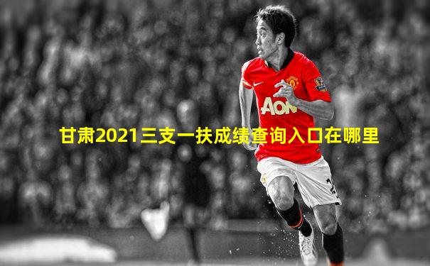 甘肃2021三支一扶成绩查询入口在哪里