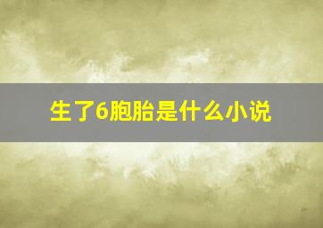 生了6胞胎是什么小说