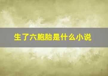 生了六胞胎是什么小说