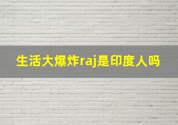 生活大爆炸raj是印度人吗