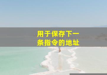 用于保存下一条指令的地址