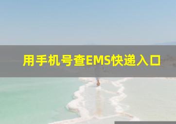 用手机号查EMS快递入口