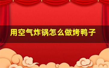 用空气炸锅怎么做烤鸭子