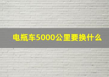 电瓶车5000公里要换什么