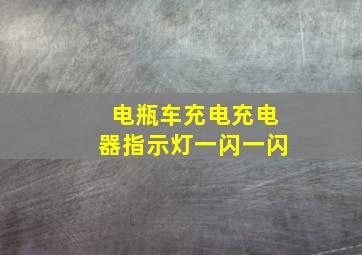 电瓶车充电充电器指示灯一闪一闪