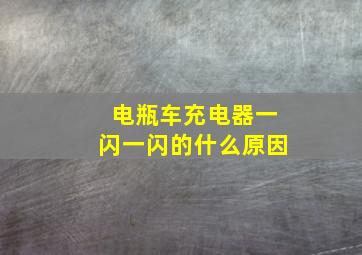 电瓶车充电器一闪一闪的什么原因