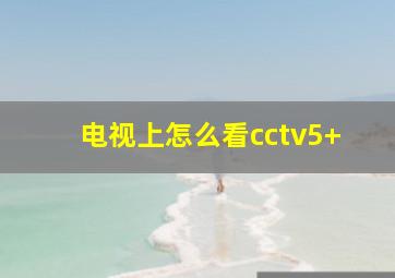 电视上怎么看cctv5+