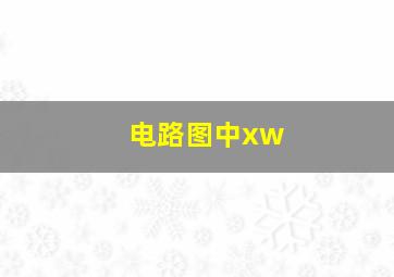 电路图中xw