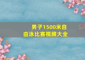 男子1500米自由泳比赛视频大全