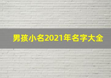 男孩小名2021年名字大全