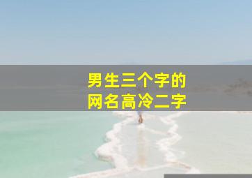 男生三个字的网名高冷二字