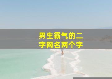 男生霸气的二字网名两个字