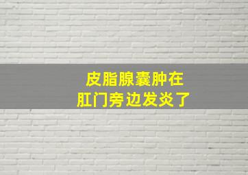 皮脂腺囊肿在肛门旁边发炎了