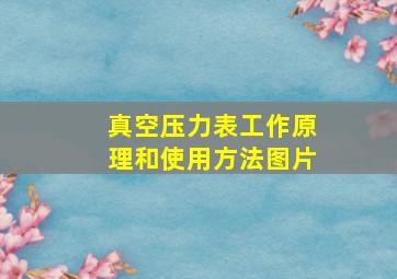 真空压力表工作原理和使用方法图片