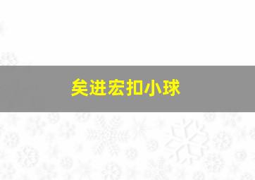 矣进宏扣小球