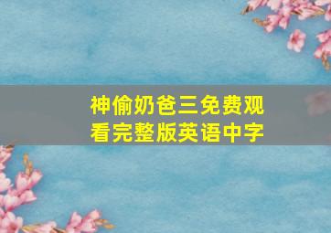 神偷奶爸三免费观看完整版英语中字