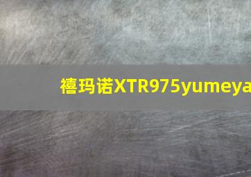 禧玛诺XTR975yumeya