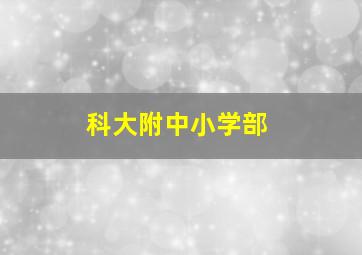 科大附中小学部