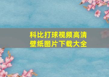 科比打球视频高清壁纸图片下载大全