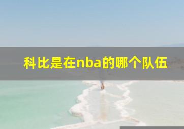 科比是在nba的哪个队伍