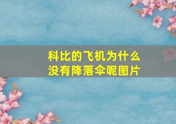 科比的飞机为什么没有降落伞呢图片