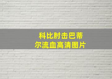 科比肘击巴蒂尔流血高清图片