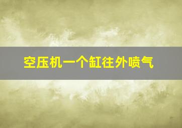 空压机一个缸往外喷气